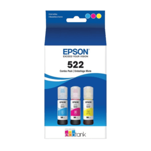 Epson 522 Color Bottle Pack (Cyan, Magenta, Yellow)